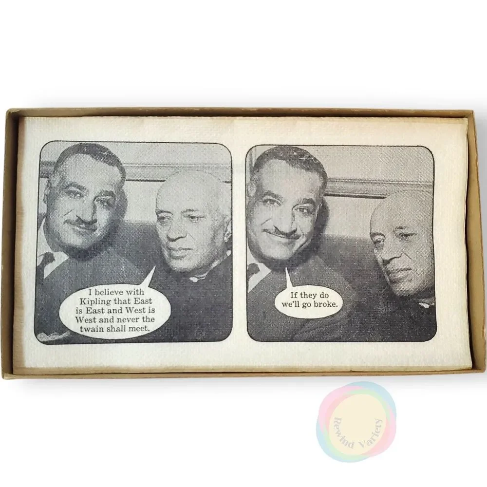 Vintage 1962 Gerald Gardner Satire Napkins Boxed